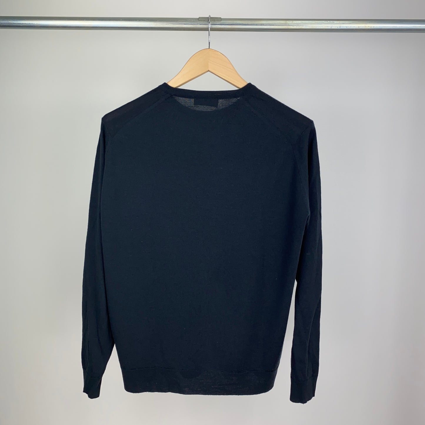 JOHN SMEDLEY クルーネックニット メンズ L 黒系【中古】