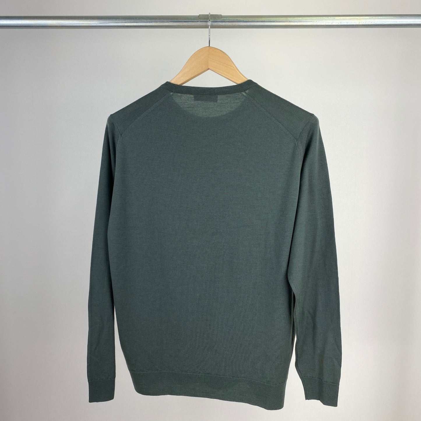 JOHN SMEDLEY 長袖ニット メンズ L 緑系【中古】