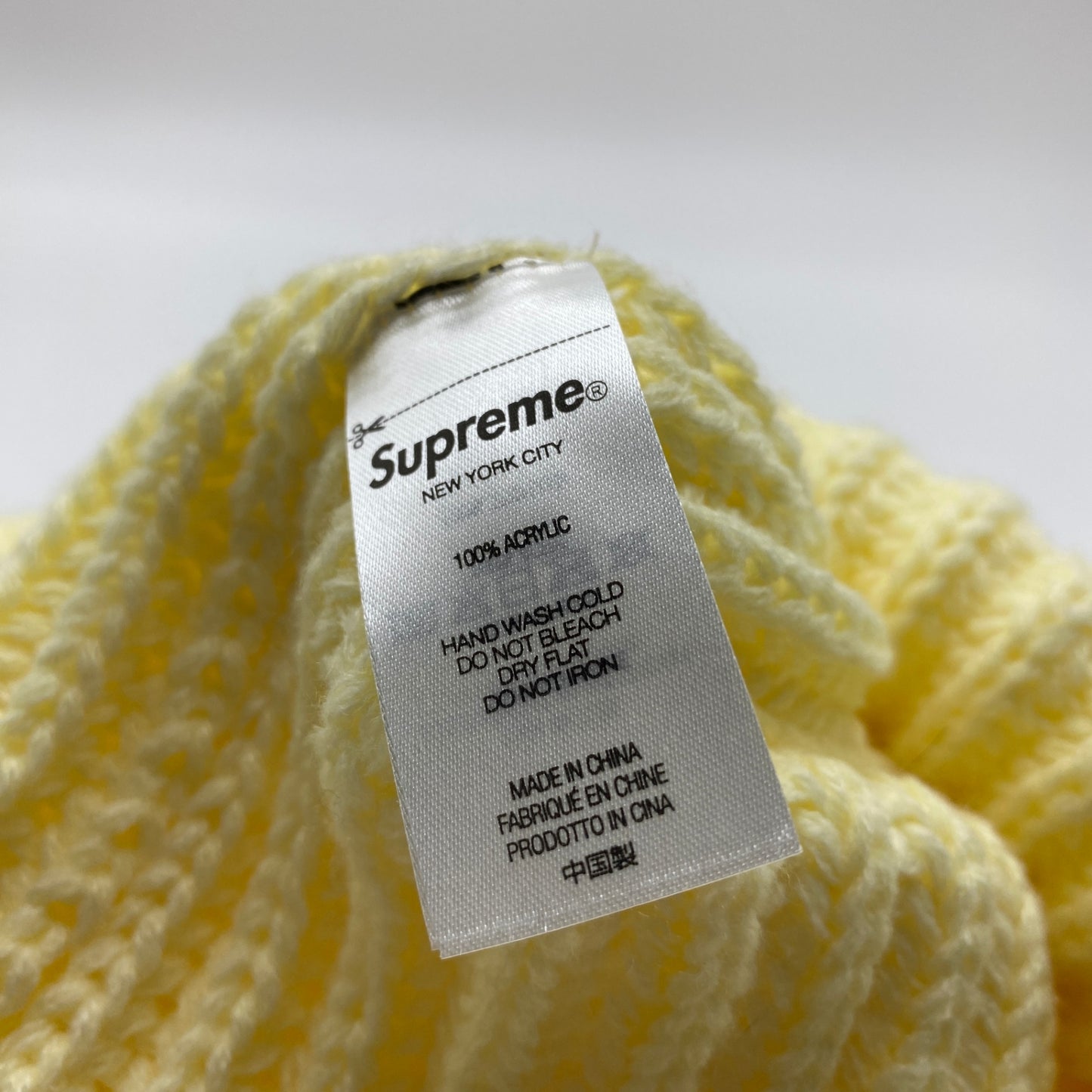SUPREME ニットキャップ メンズ F 黄系【中古】