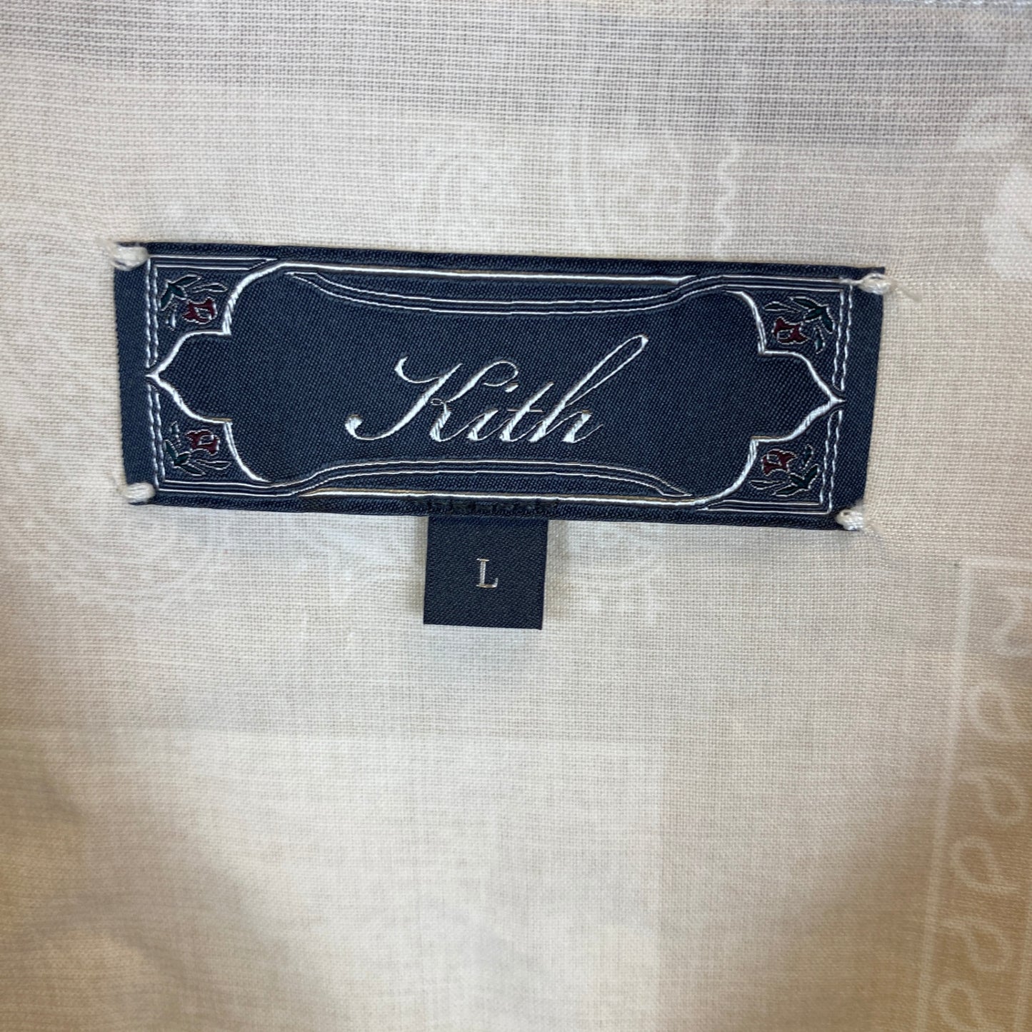 KITH 柄シャツ メンズ L ベージュ系【中古】