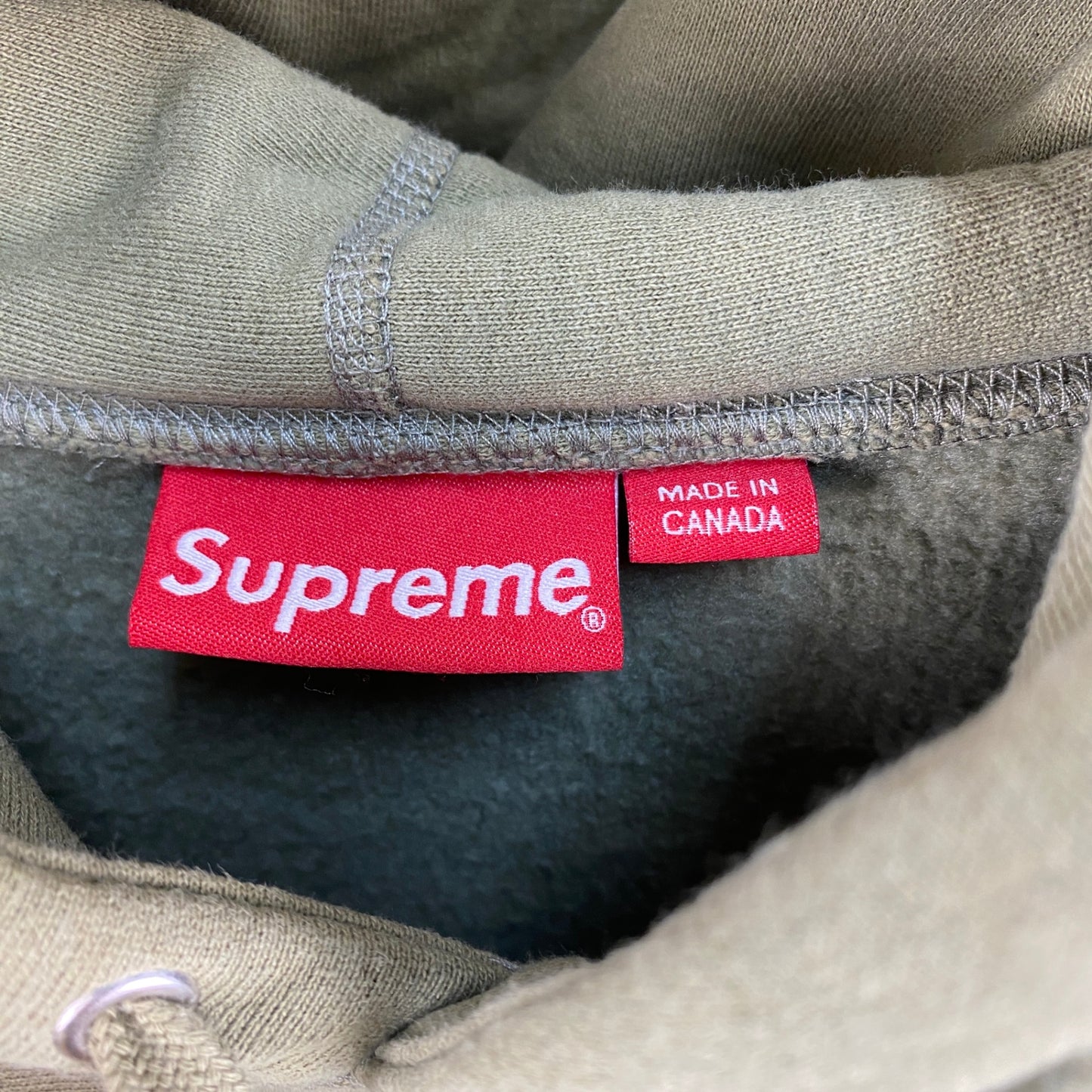 SUPREME パーカー メンズ L 緑系【中古】