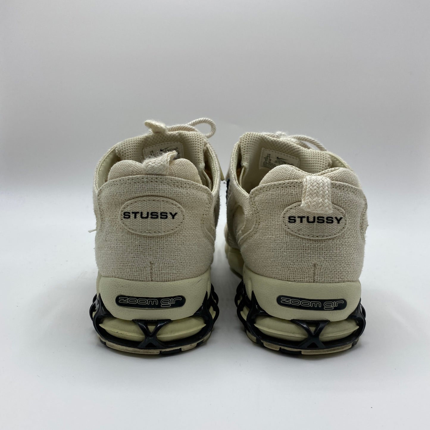 STUSSY x NIKE AIR ZOOM SPIRIDON スニーカー メンズ 28cm 白系【中古】