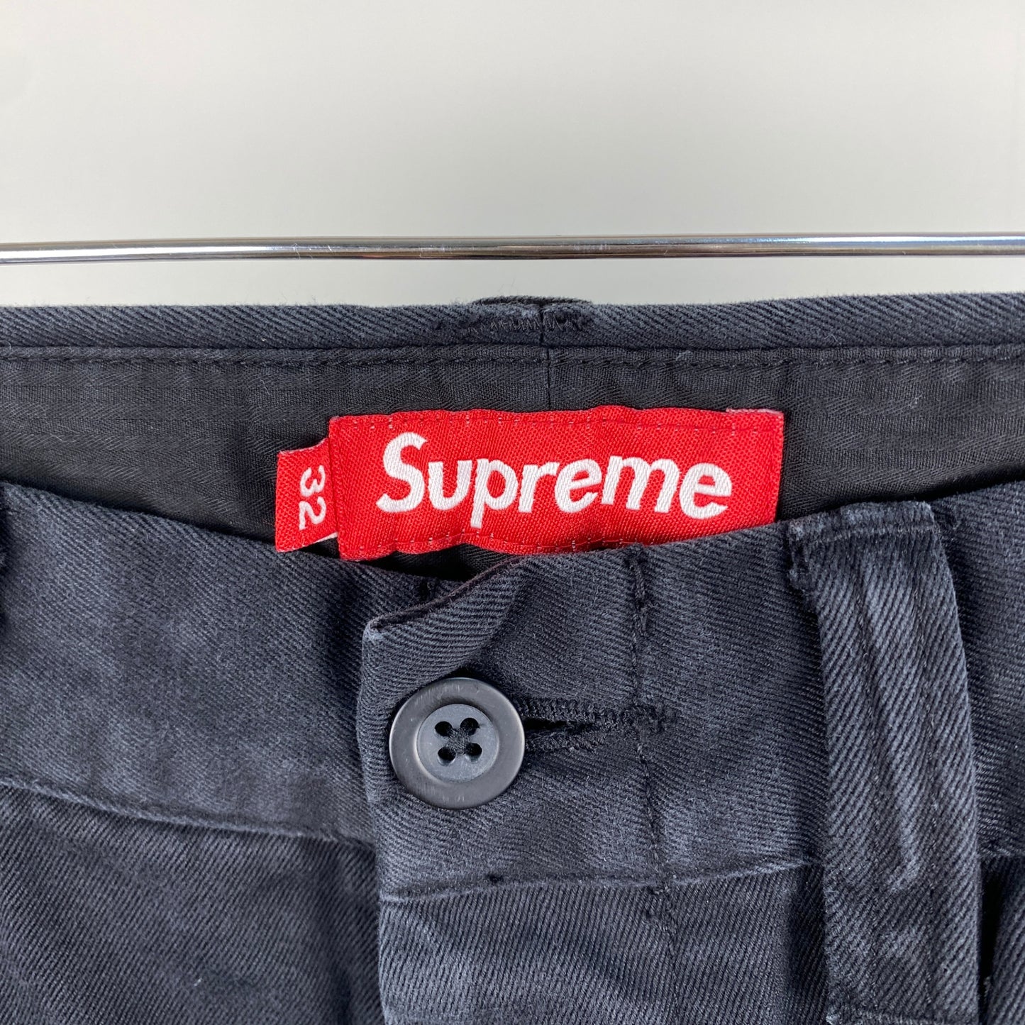 SUPREME ワークパンツ メンズ M 黒系【中古】