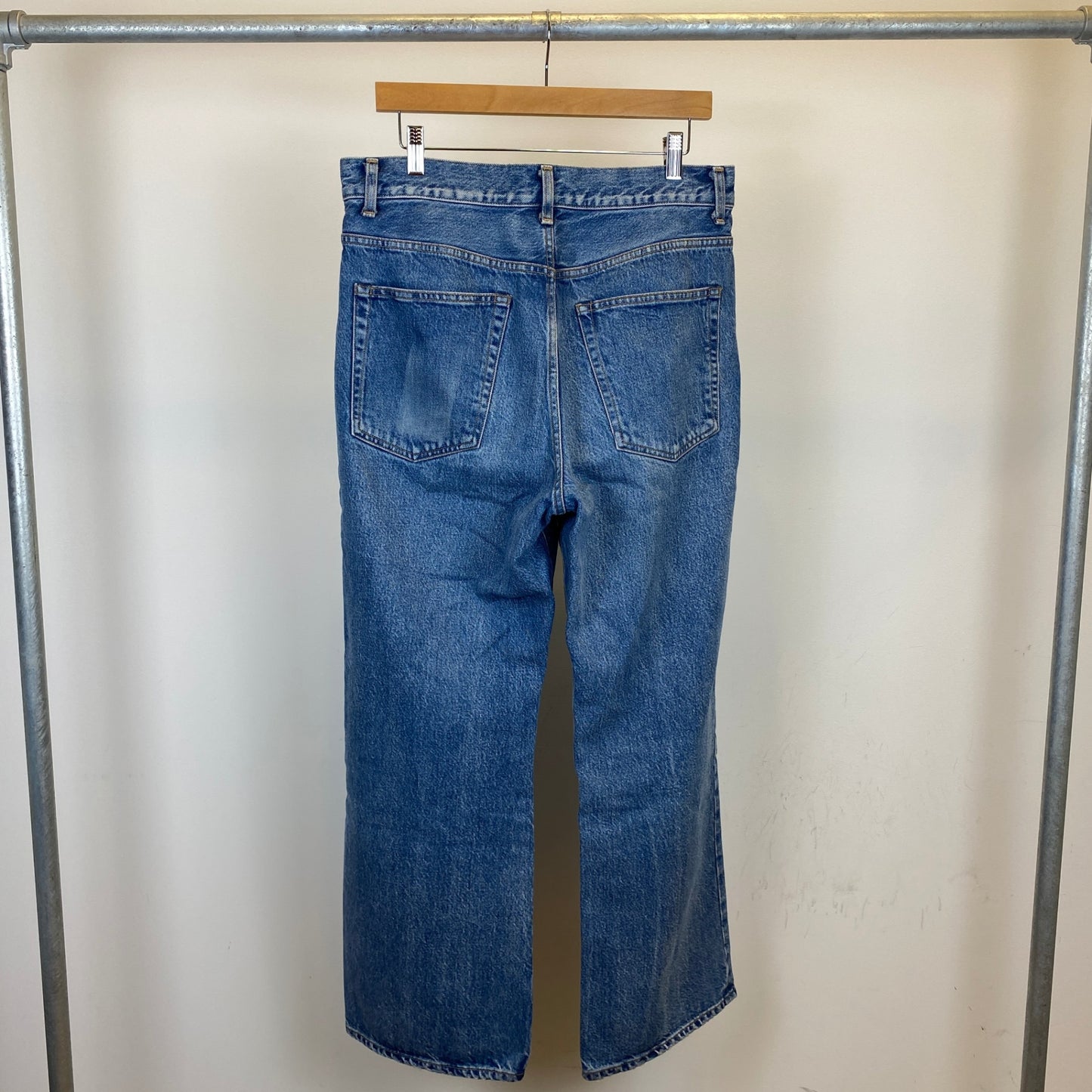 H BEAUTY & YOUTH フレアデニムパンツ メンズ L 青系【中古】