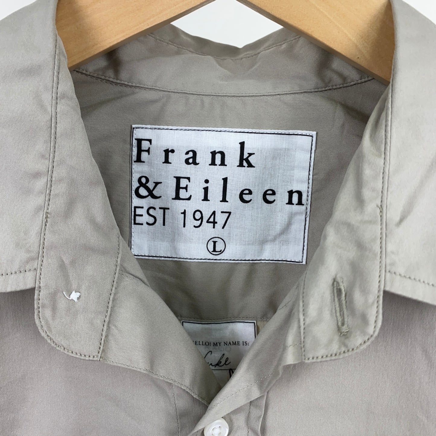 Frank & Eileen 長袖シャツ メンズ L ベージュ系【中古】