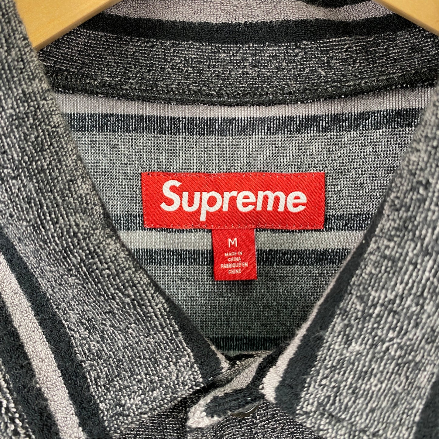 SUPREME 半袖ポロシャツ メンズ M 黒系【中古】
