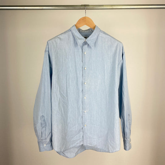 H BEAUTY & YOUTH 長袖シャツ メンズ L 水色系【中古】