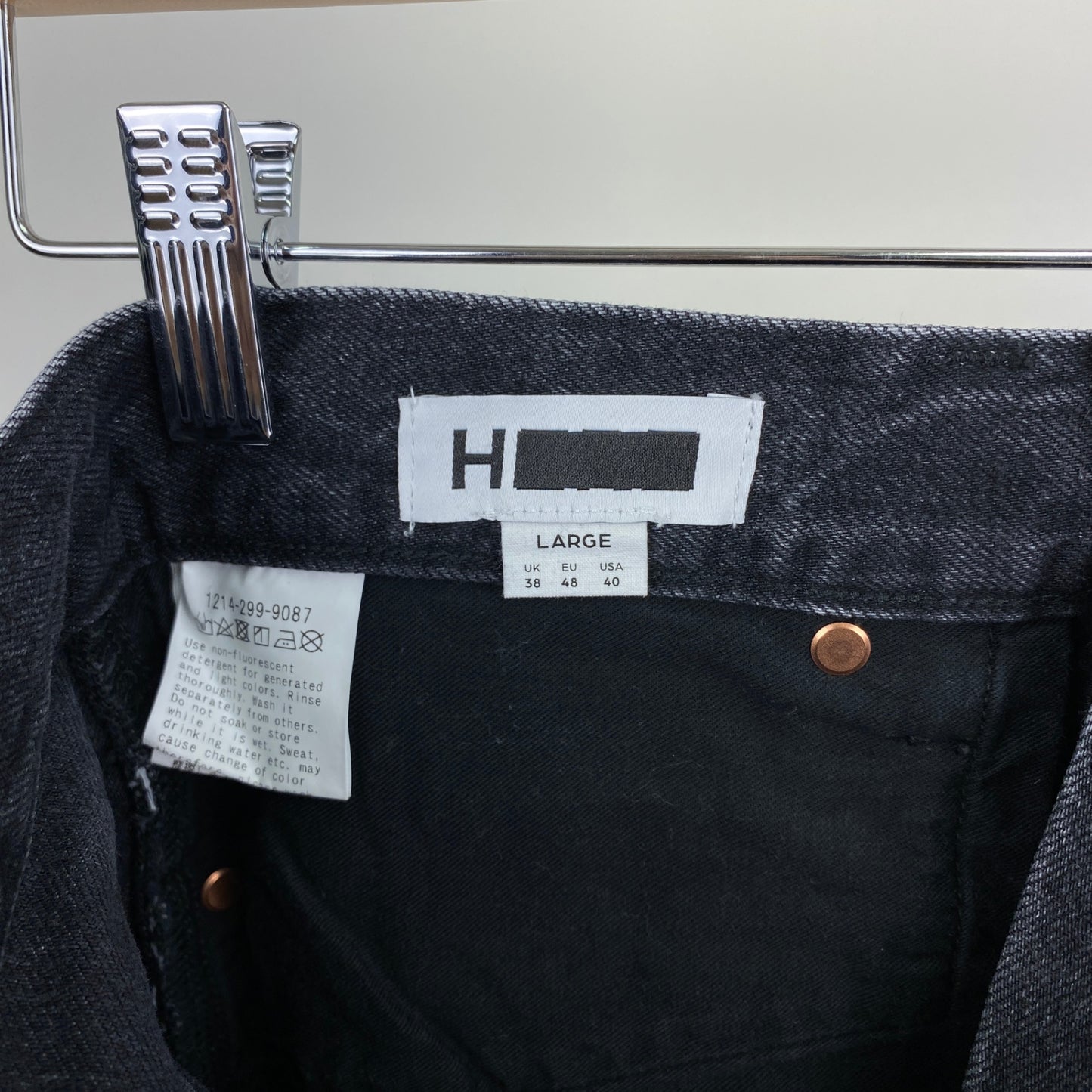 H BEAUTY & YOUTH デニムパンツ メンズ L 黒系【中古】