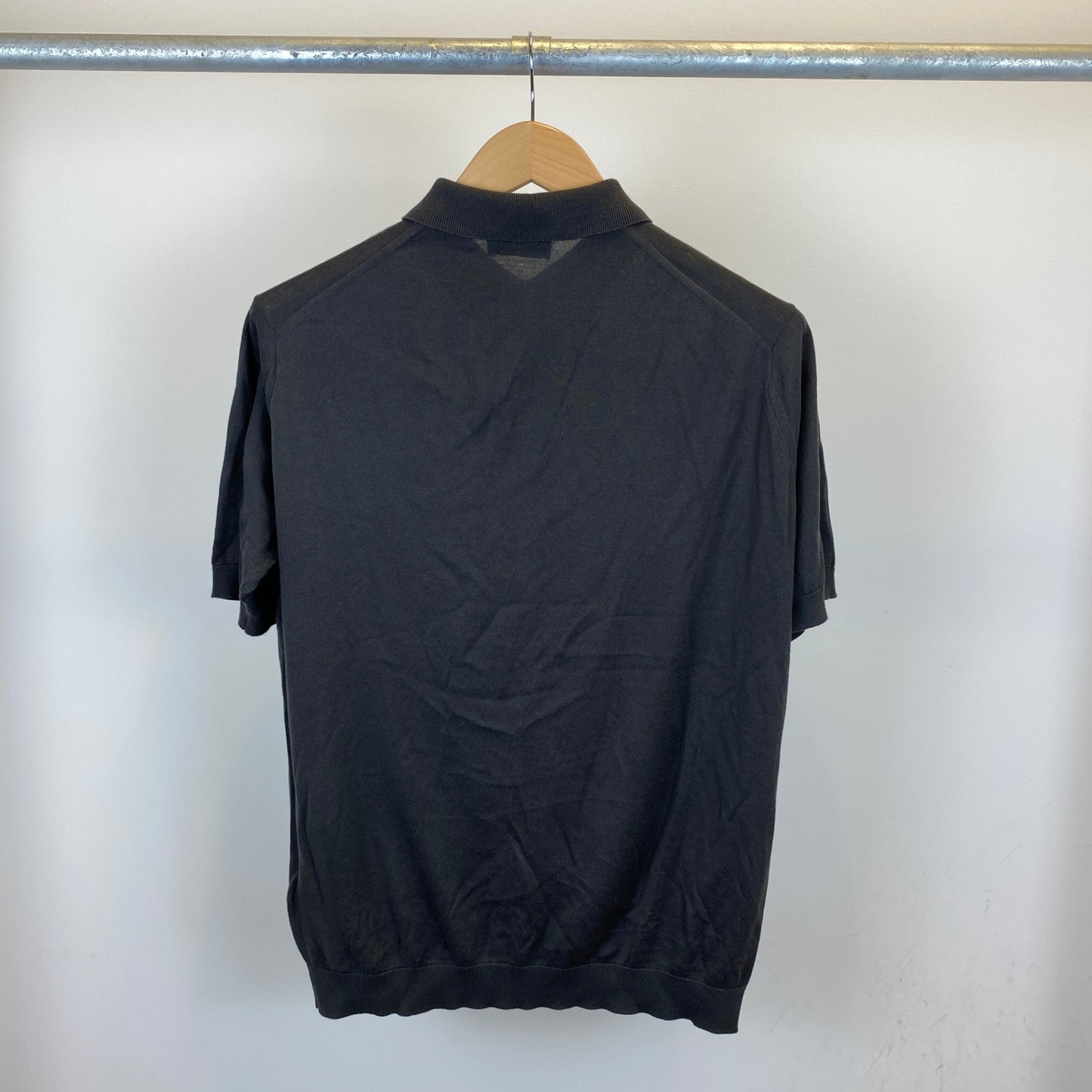 JOHN SMEDLEY 半袖ポロニット メンズ L カーキ系【中古】