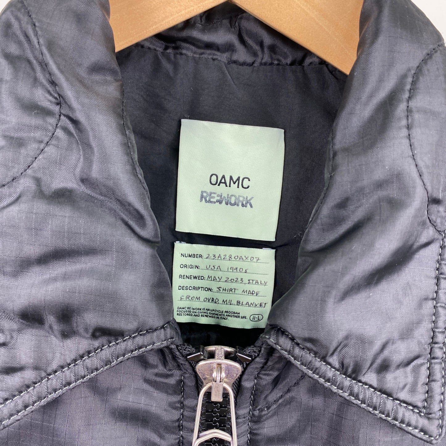 OAMC キルティングブルゾン メンズ M 黒系【中古】