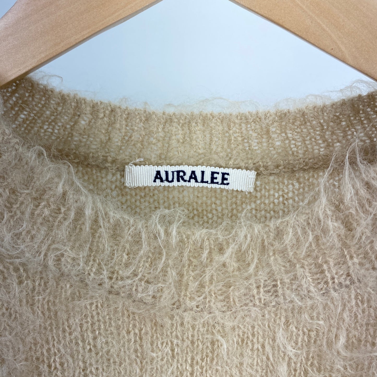 AURALEE 長袖ニット メンズ L ベージュ系【中古】