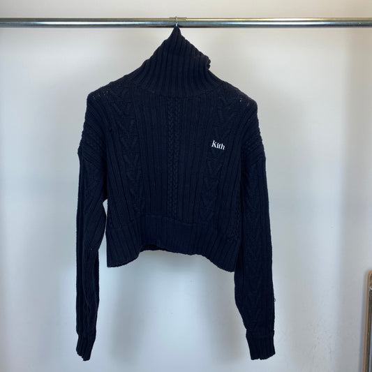 KITH ケーブルニット レディーズ S 紺系【中古】