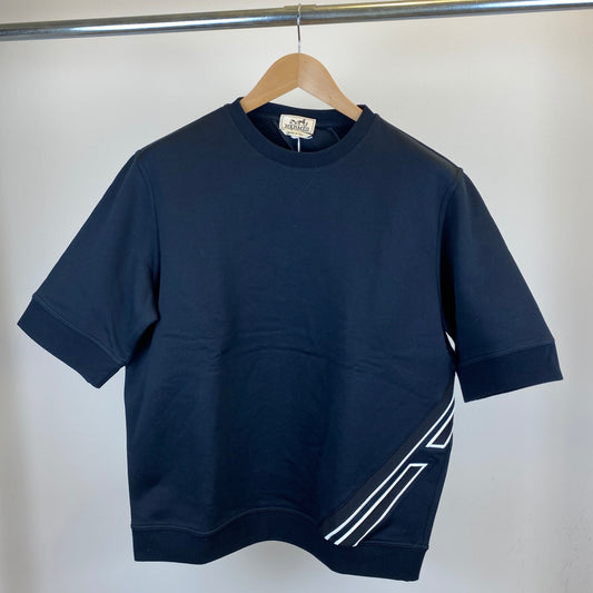 HERMES 半袖スウェット メンズ XL 紺系【中古】