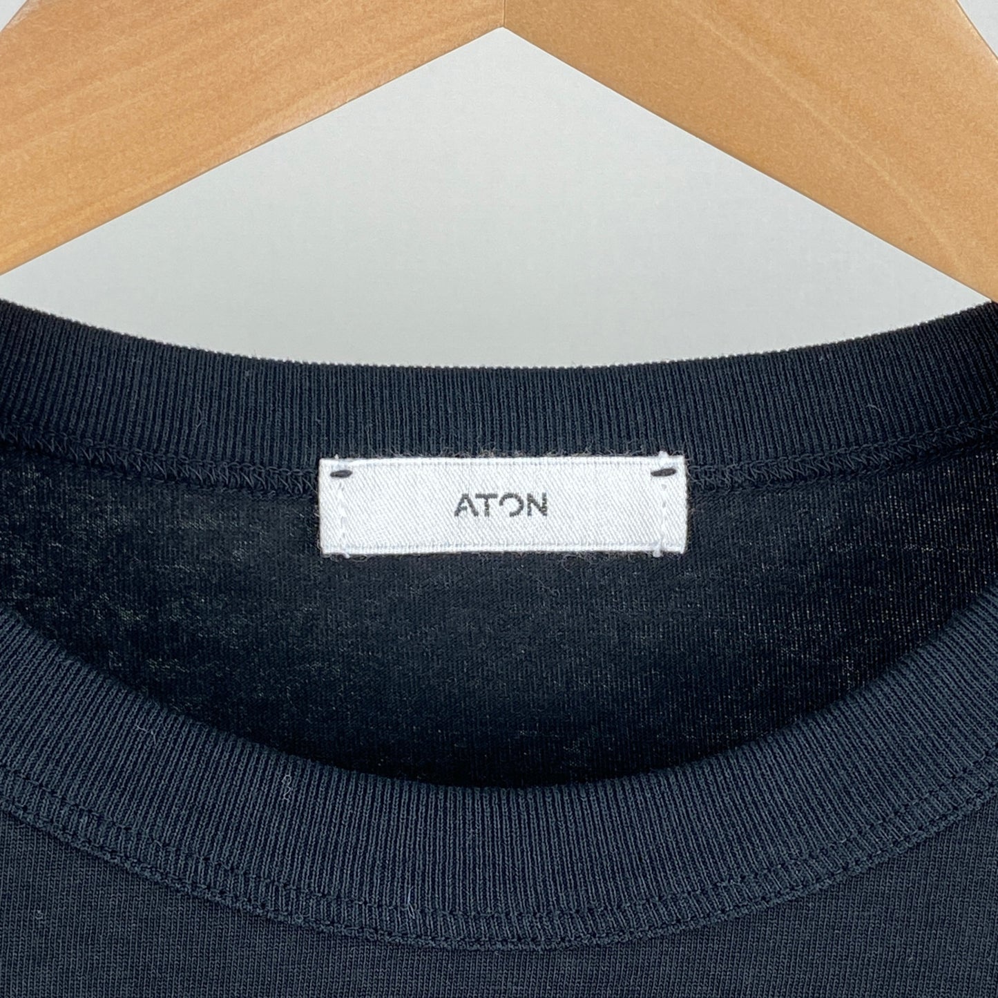 ATON 半袖Tシャツ メンズ L 黒系【中古】