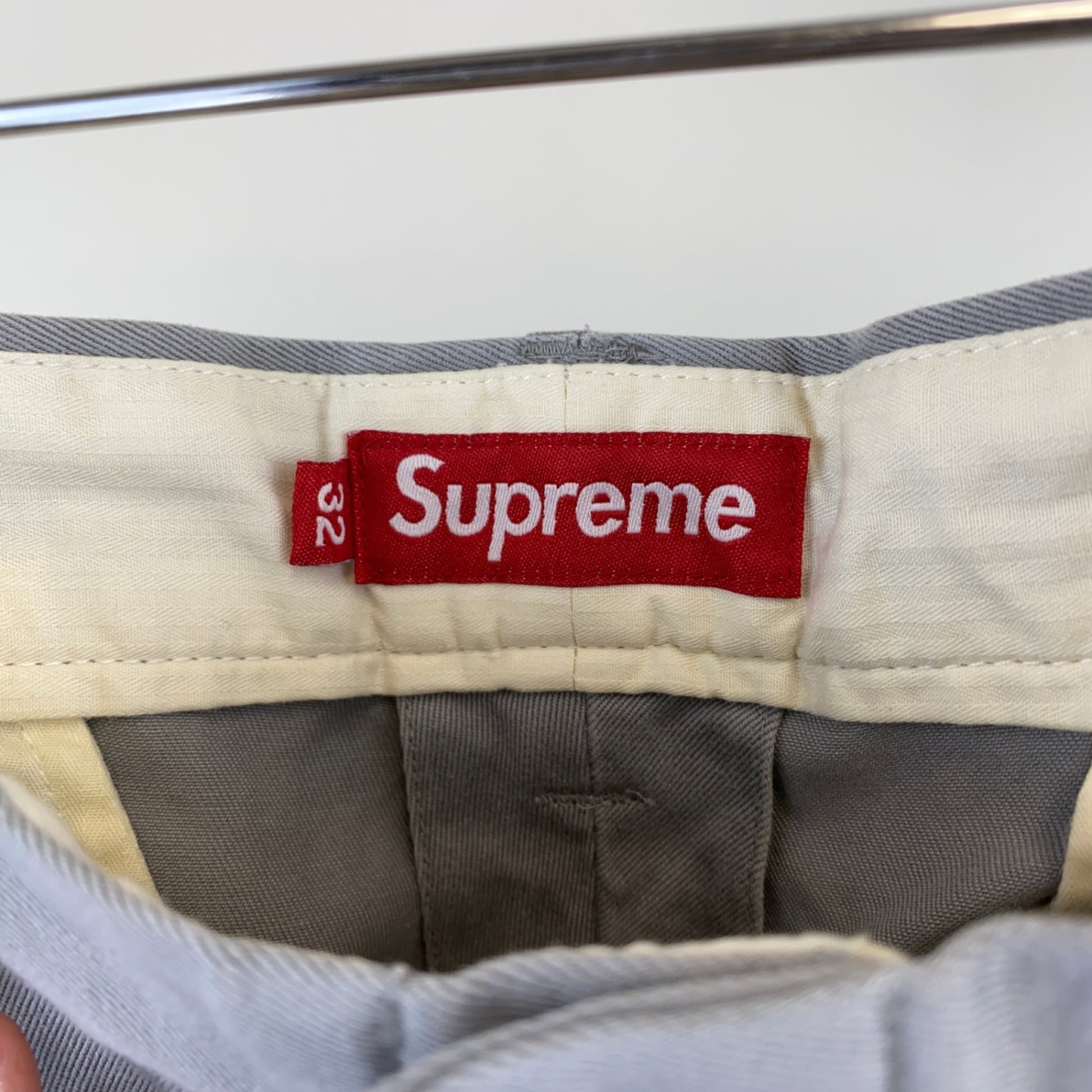 SUPREME チノパンツ メンズ M グレー系【中古】