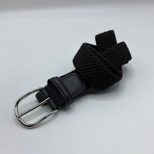 Anderson`s メッシュラバーベルト メンズ L 茶系【中古】