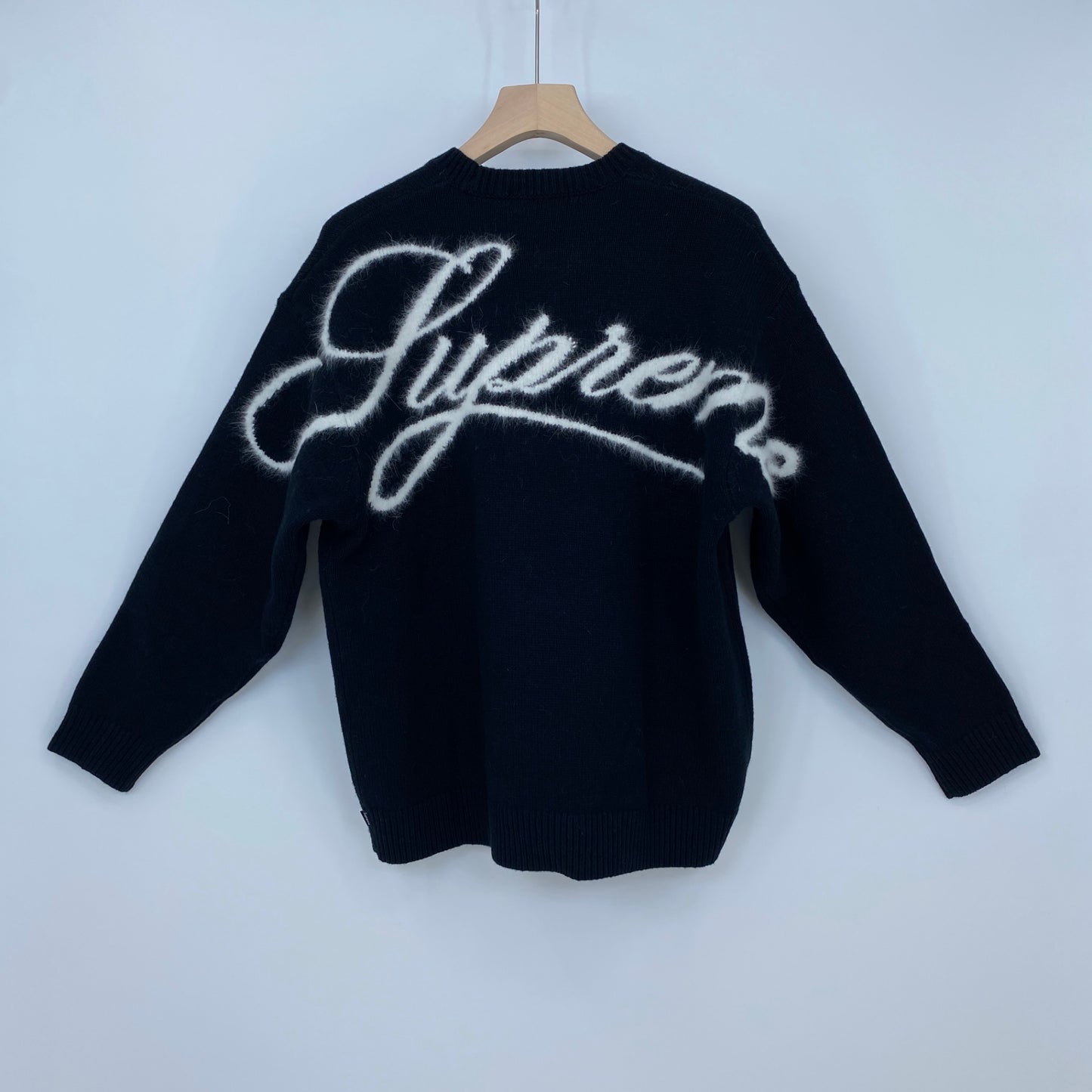 SUPREME Angora Script Sweater メンズ L 黒系【中古】