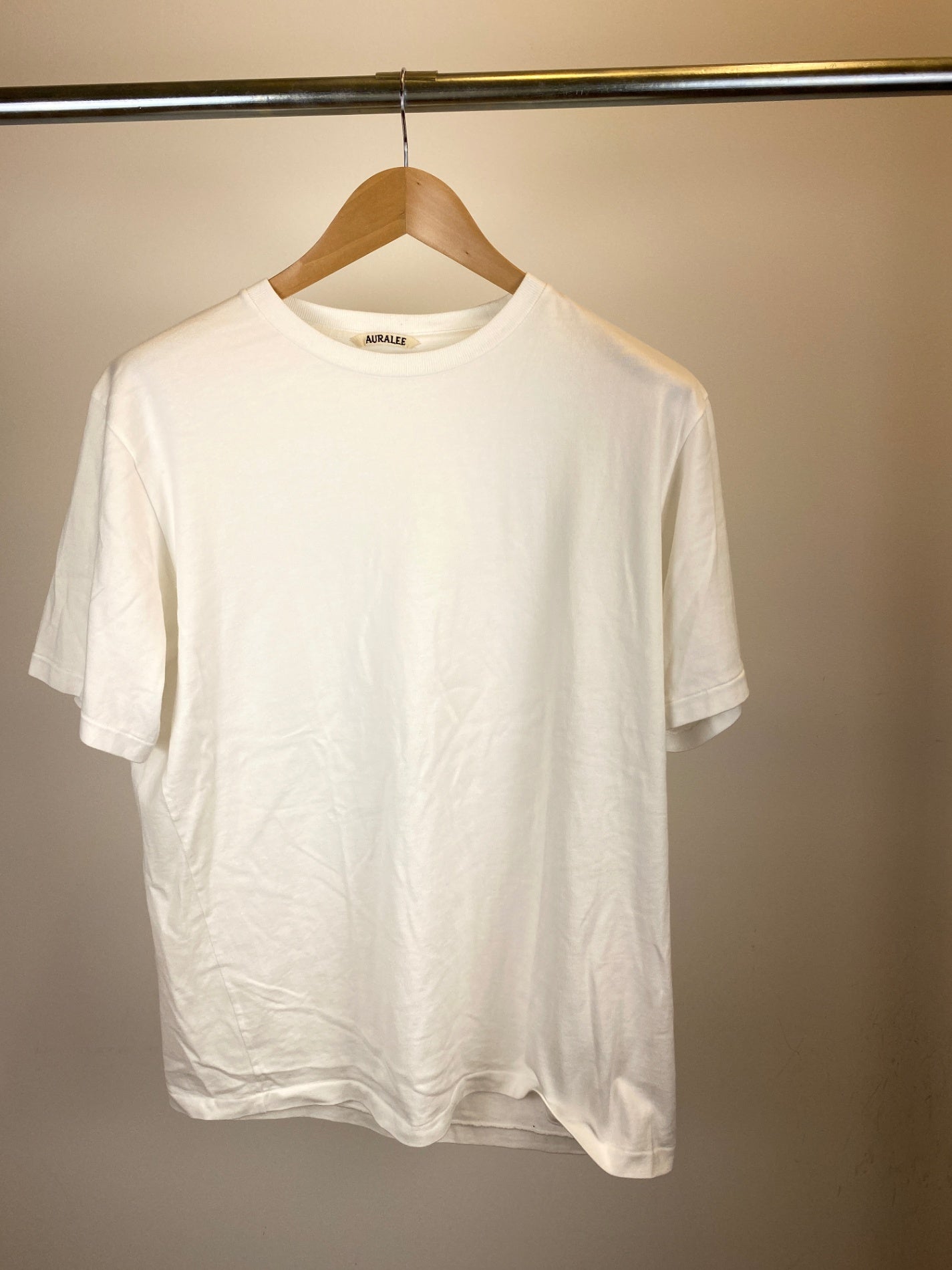 AURALEE 半袖クルーネックtシャツ メンズ L 白系【中古】