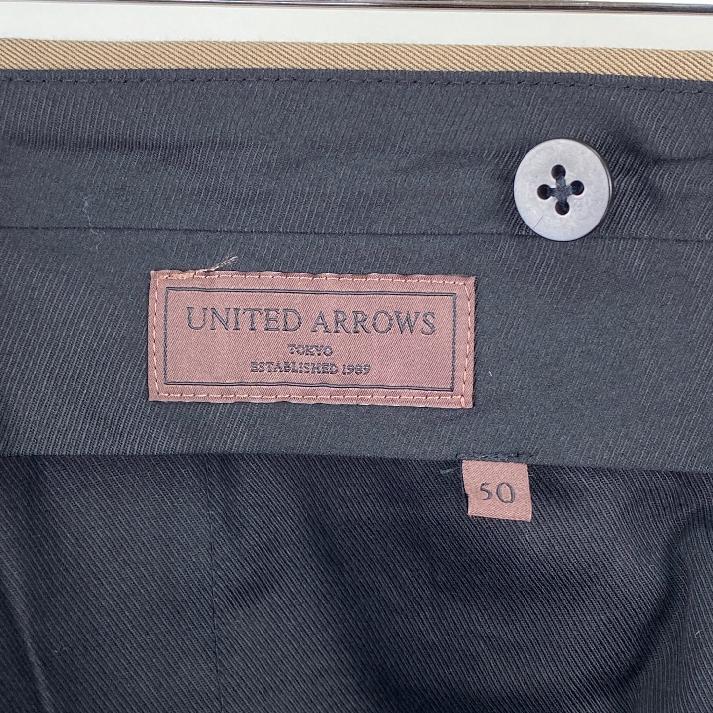 UNITED ARROWS スラックスパンツ メンズ XL ベージュ系【中古】
