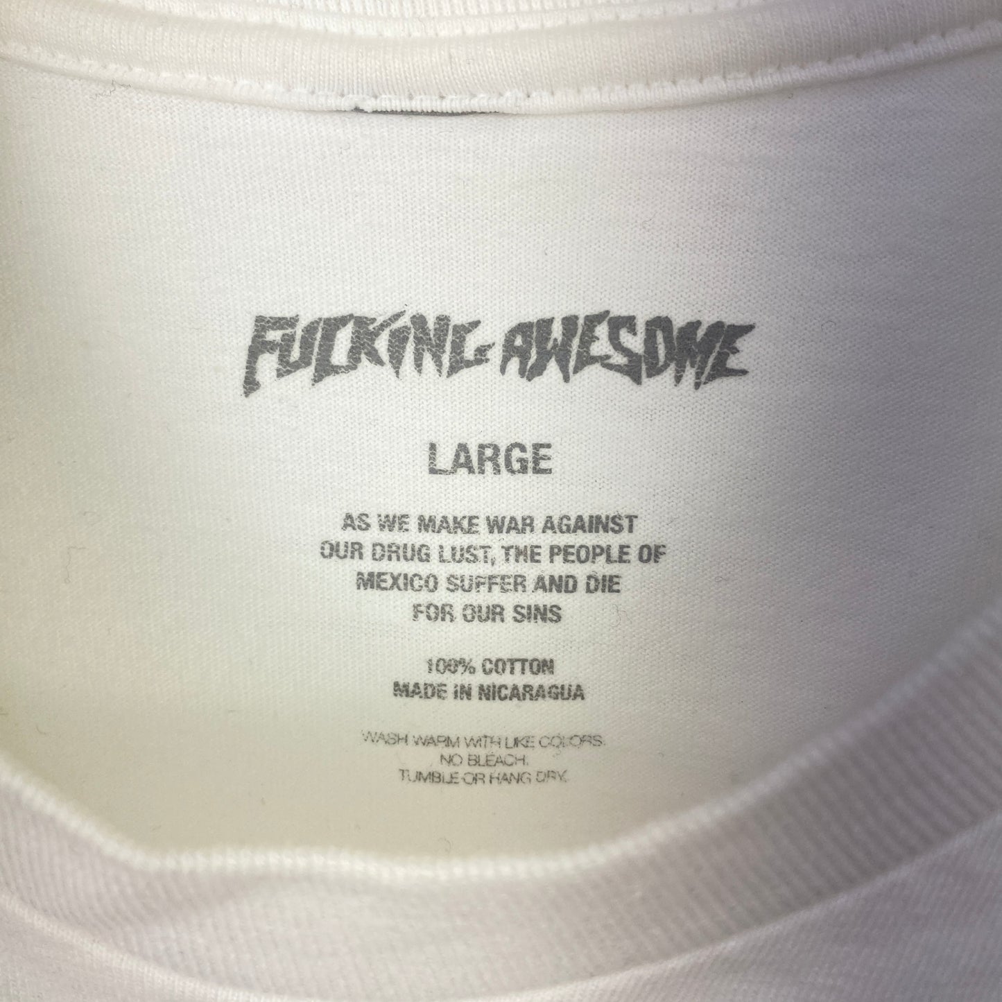 Fucking Awesome 半袖Tシャツ メンズ L 白系【中古】