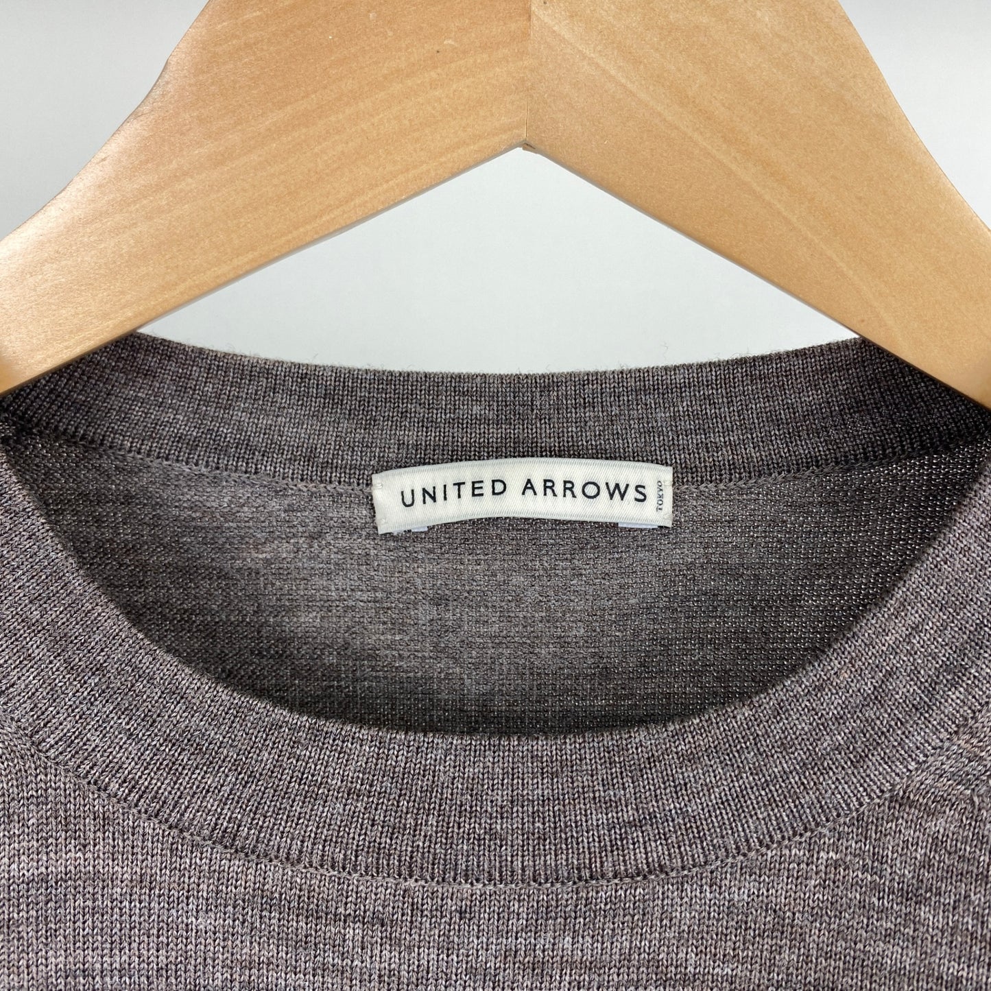 UNITED ARROWS クルーネックニット メンズ XL 茶系【中古】