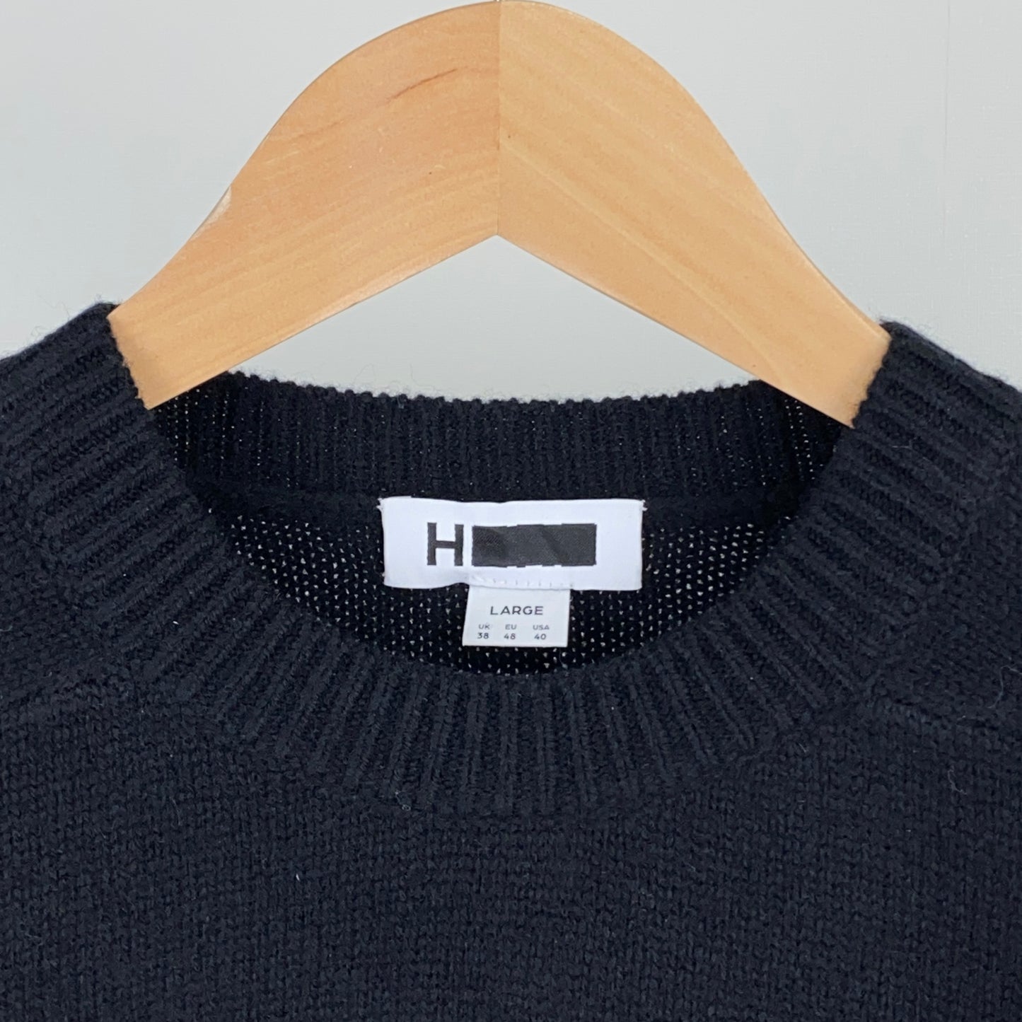 H BEAUTY & YOUTH 長袖ニット メンズ L 黒系【中古】