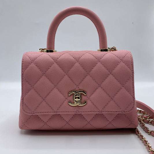 CHANEL ココハンドル レディーズ XXS ピンク系【中古】