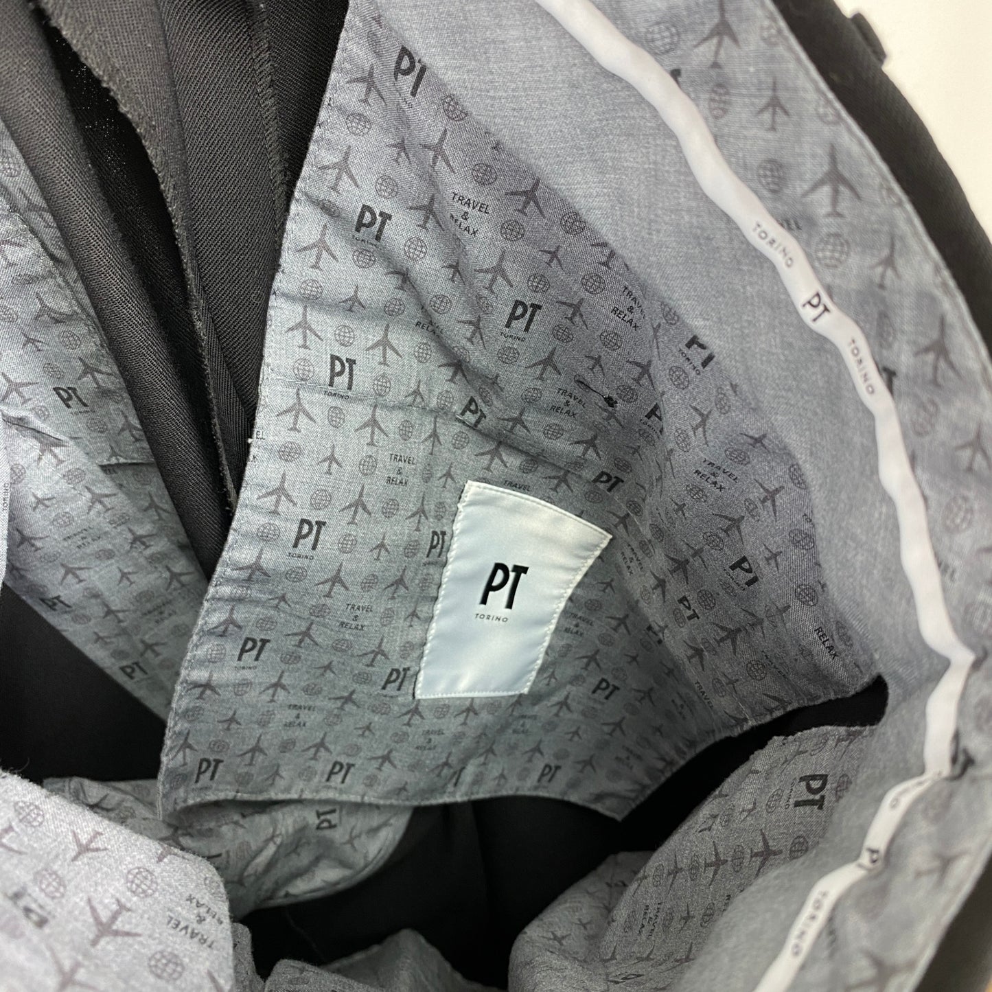 PT Torino スラックスパンツ メンズ XL 黒系【中古】