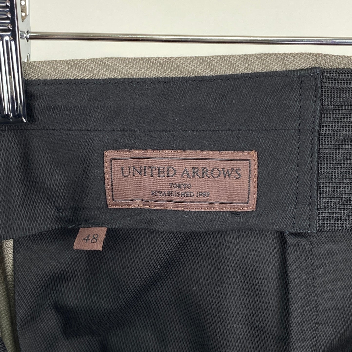 UNITED ARROWS スラックスパンツ メンズ L カーキ系【中古】