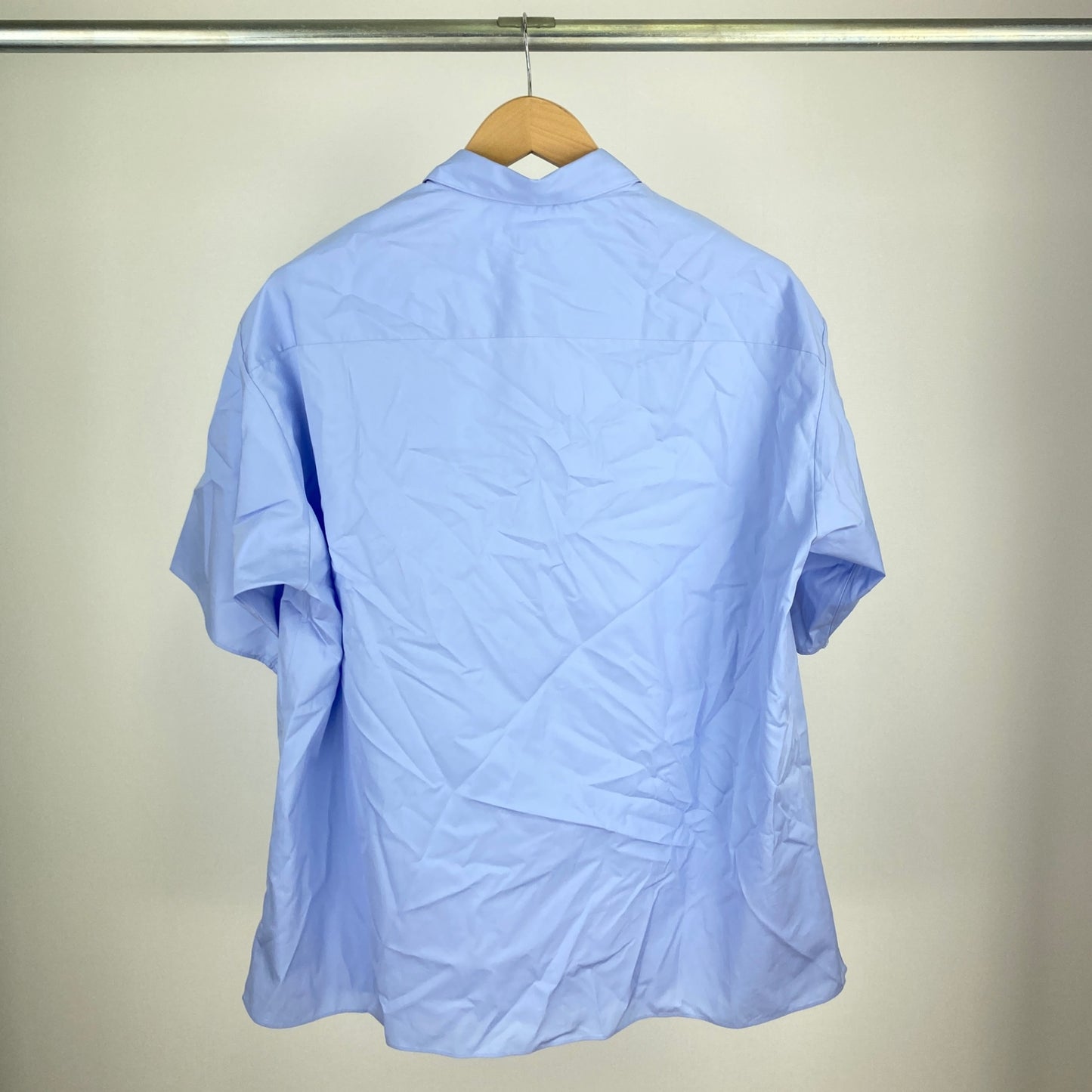 H BEAUTY & YOUTH 半袖シャツ メンズ L 水色系【中古】