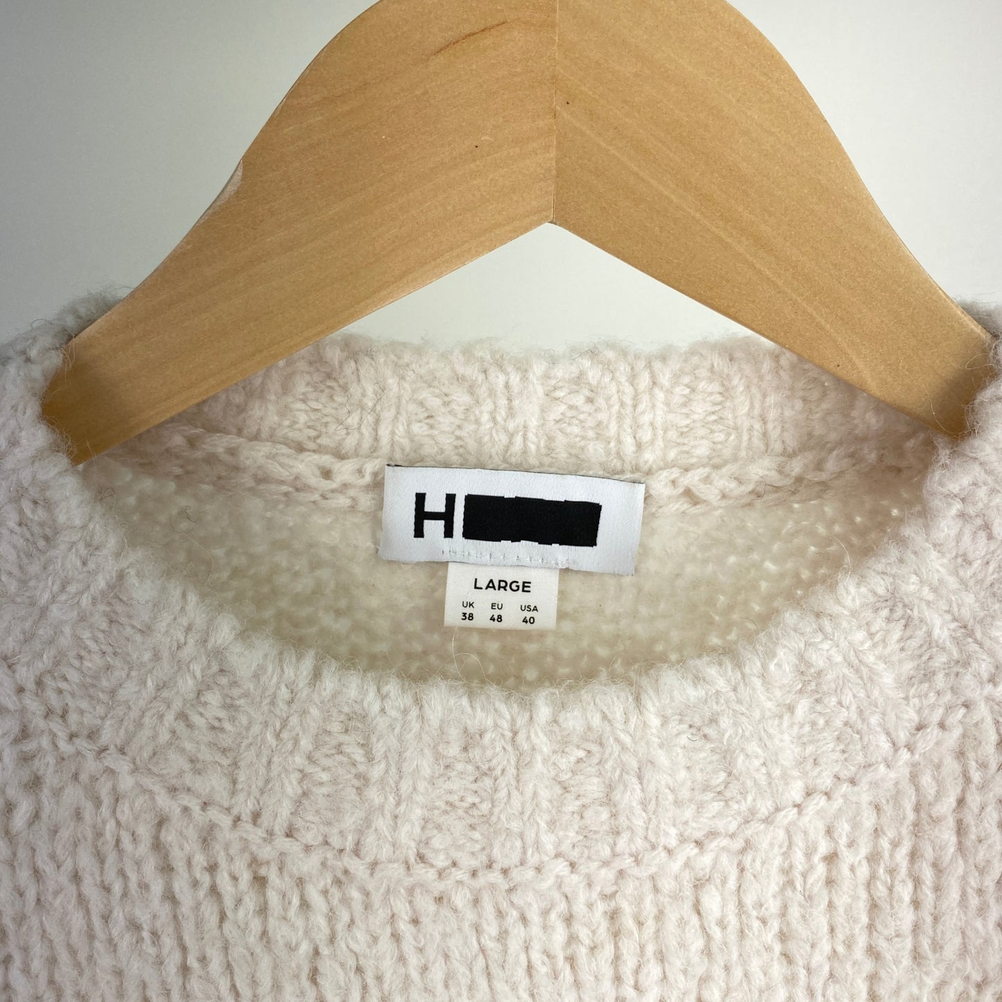 H BEAUTY&YOUTH  長袖ニット メンズ L 白系【中古】