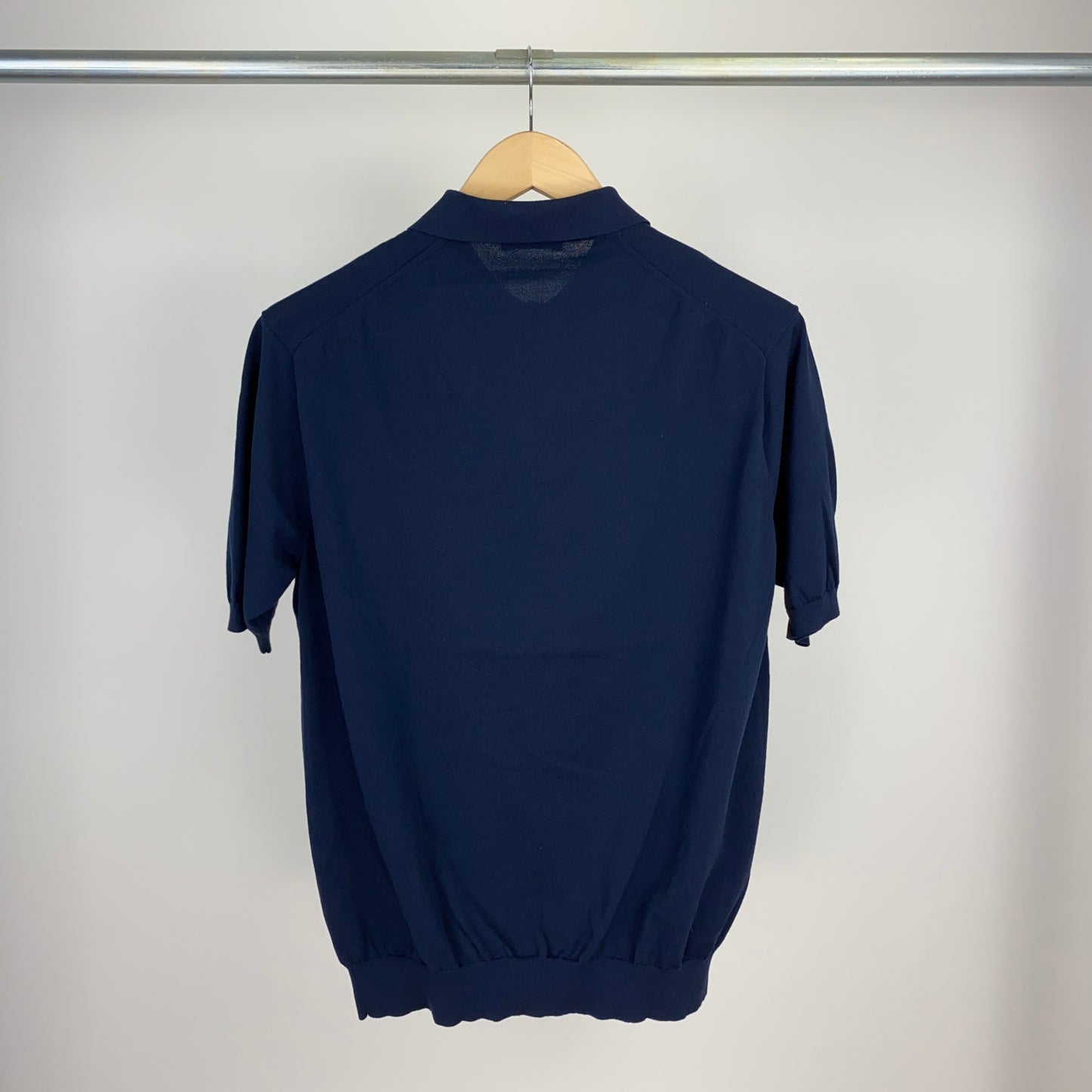 UNITED ARROWS 半袖ニットポロ メンズ L 紺系【中古】