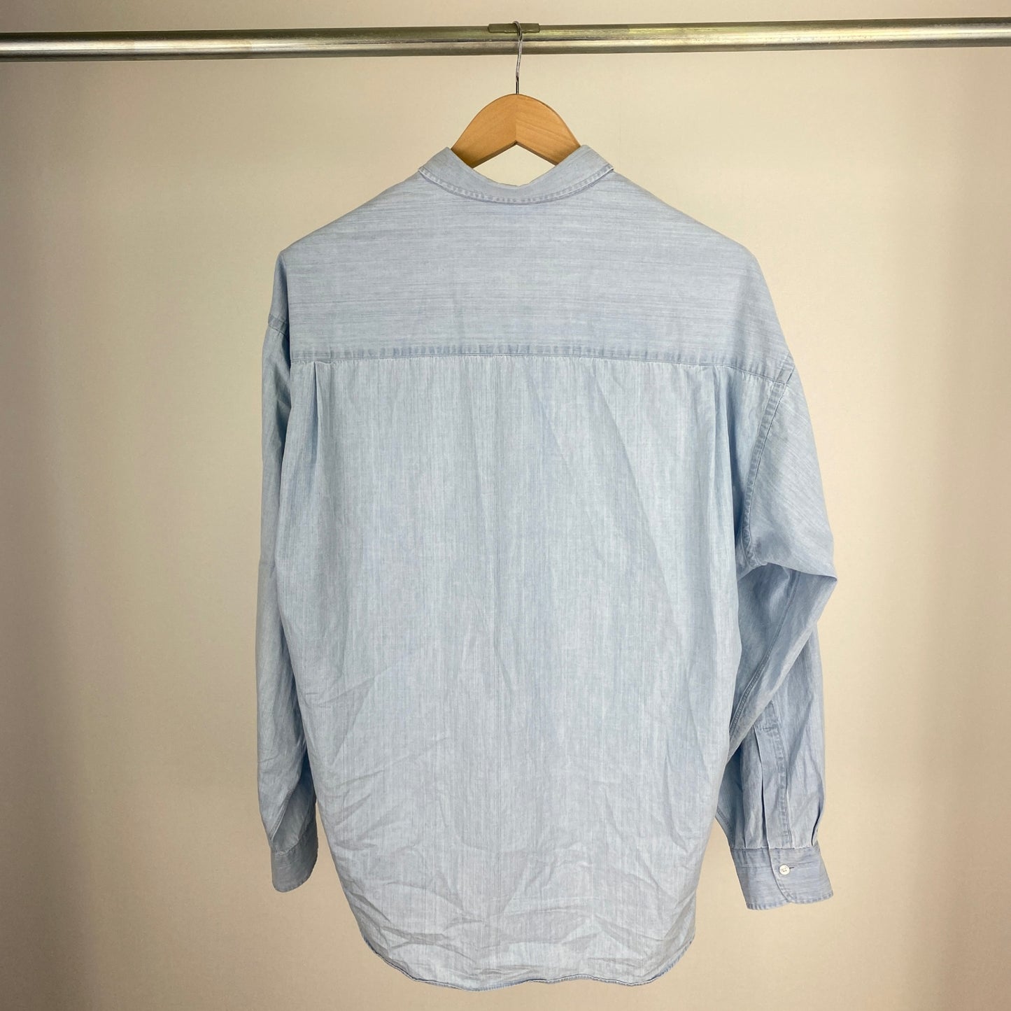 H BEAUTY & YOUTH 長袖シャツ メンズ L 水色系【中古】