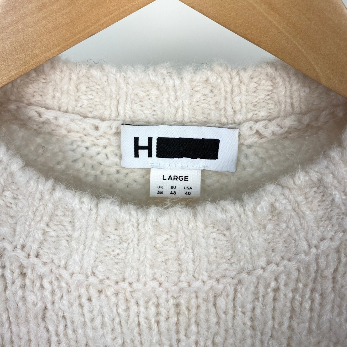 H BEAUTY & YOUTH 長袖ニット メンズ L 白系【中古】