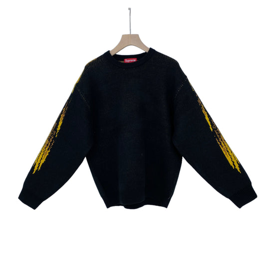SUPREME クルーネックニット メンズ L 黒系【中古】