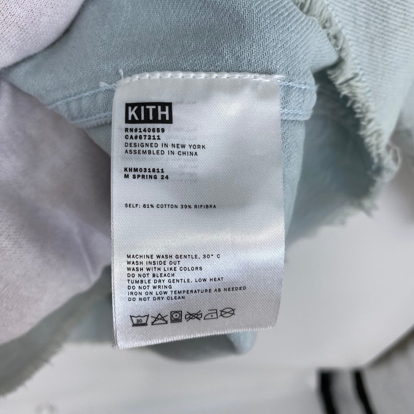 KITH デニムシャツ メンズ L 水色系【中古】