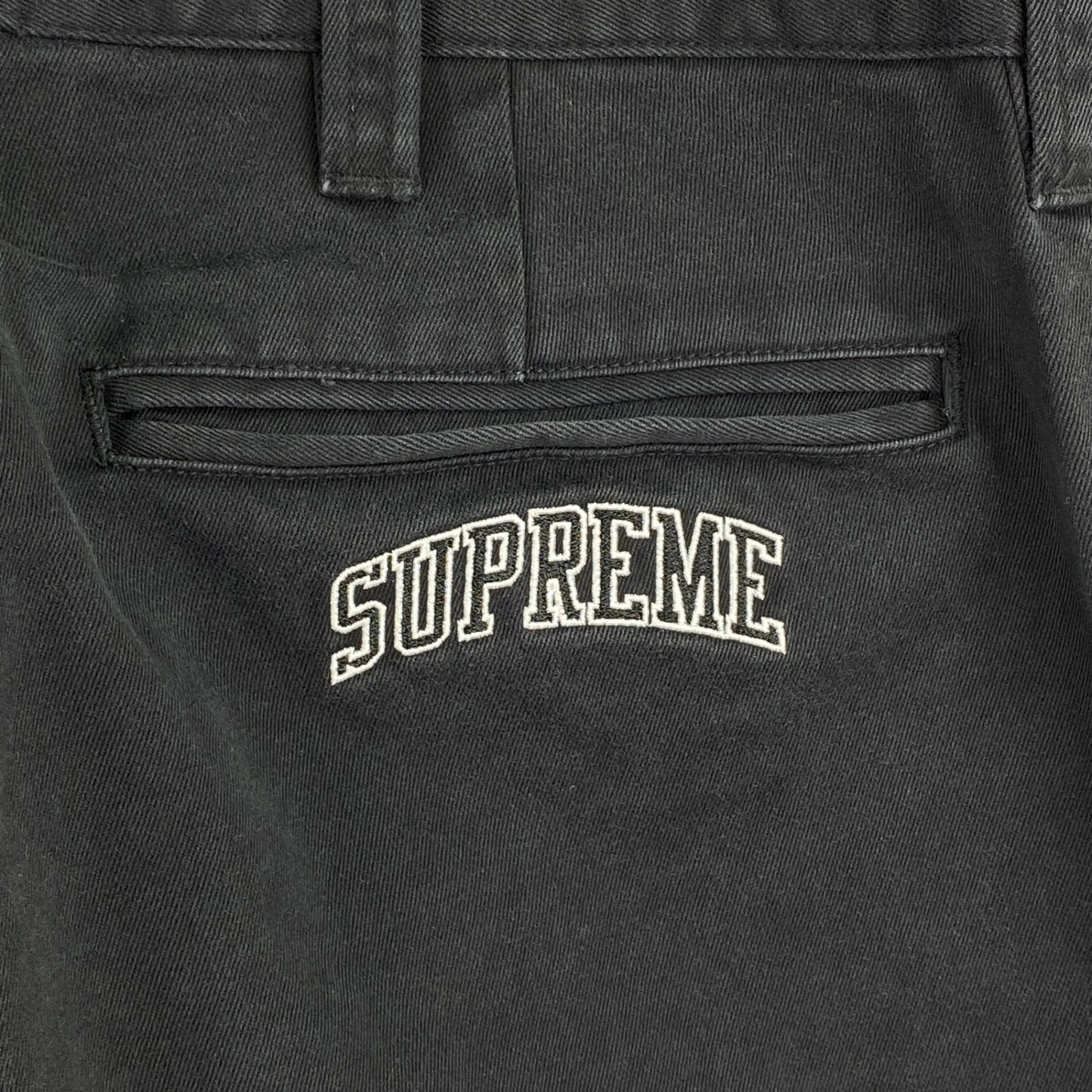 SUPREME チノパン メンズ L 黒系【中古】