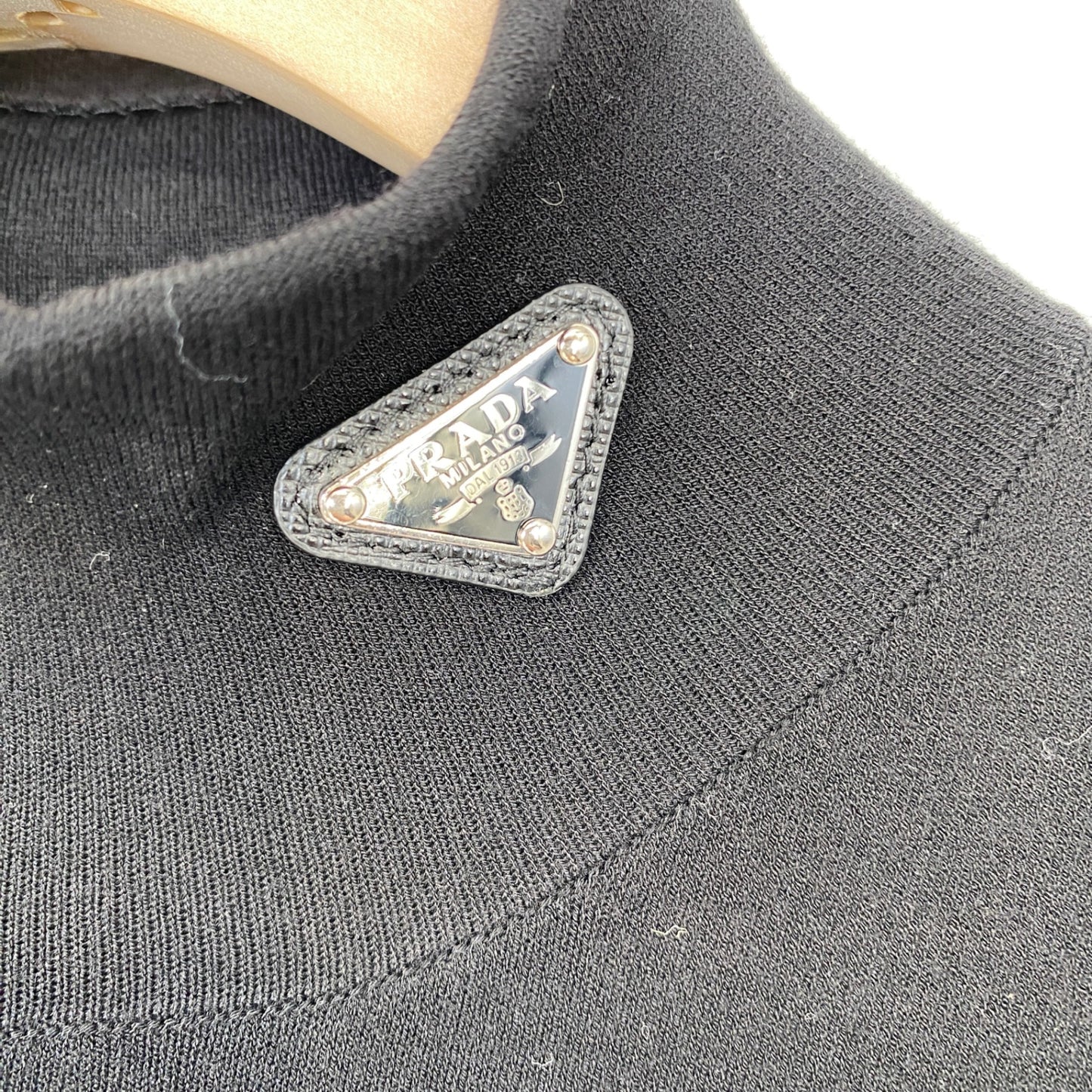 PRADA 半袖ニットワンピース レディーズ S 黒系【中古】