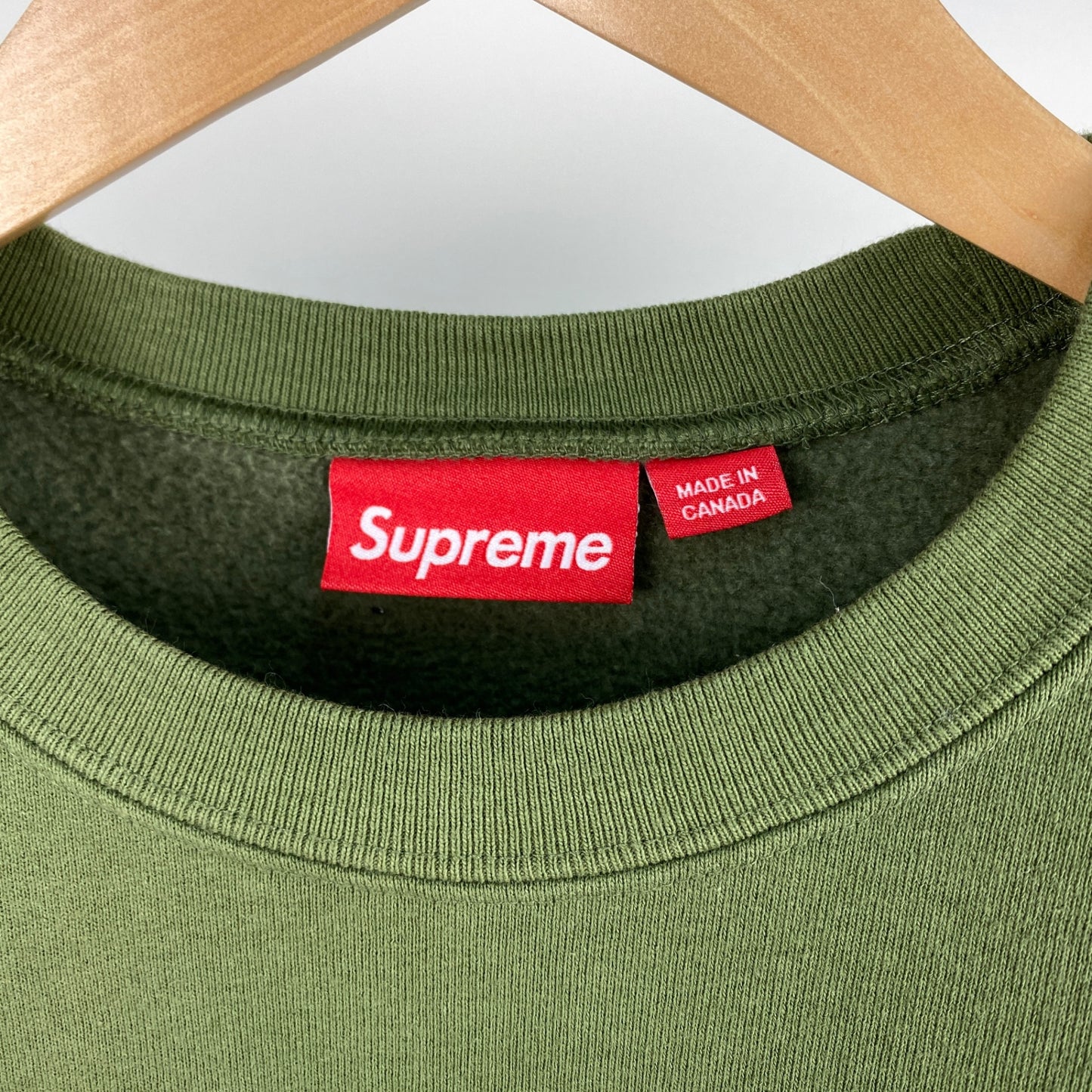 SUPREME Small Box Crew Neck メンズ L 緑系【中古】