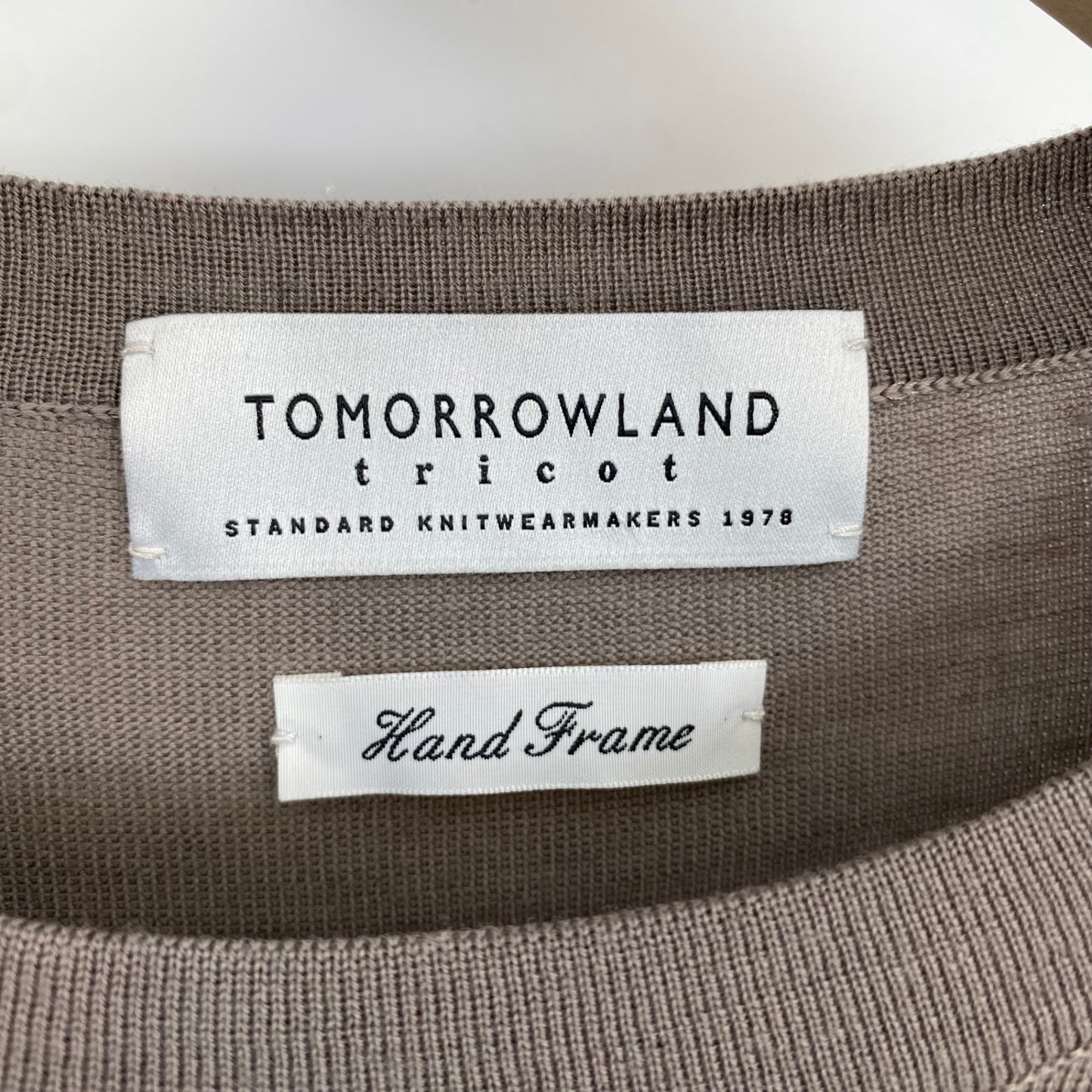 TOMORROW LAND 長袖クルーネックニット メンズ M ベージュ系【中古】