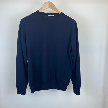 UNITED ARROWS 長袖クルーネックニット メンズ L 紺系【中古】