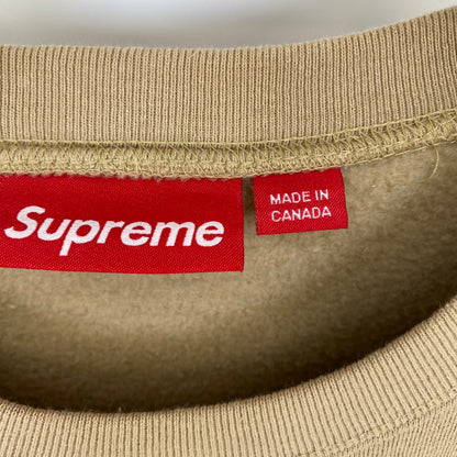 SUPREME Small Box Crewneck メンズ L ベージュ系【中古】