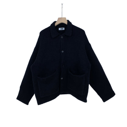 H BEAUTY ＆ YOUTH ニットブルゾン メンズ L 黒系【中古】