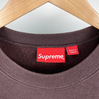 SUPREME Small Box Crewneck  メンズ L 茶系【中古】