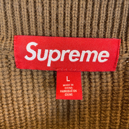 SUPREME SMALL BOX POLOKNIT メンズ L 茶系【中古】