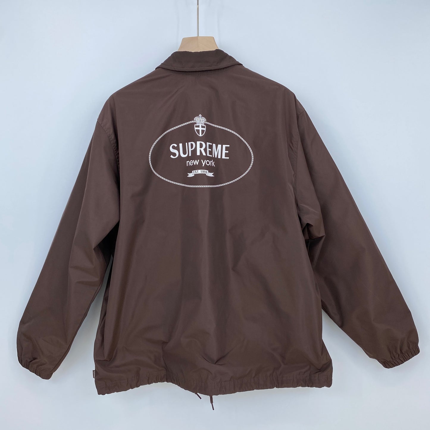 SUPREME Crest Coaches Jacket メンズ L 茶系【中古】
