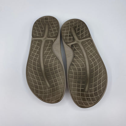 OOFOS トングサンダル メンズ 27cm ベージュ系【中古】