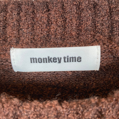 MONKEY TIME クルーネックニット メンズ XL 茶系【中古】