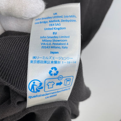 JOHN SMEDLEY 半袖クルーネックニット メンズ L 茶系【中古】