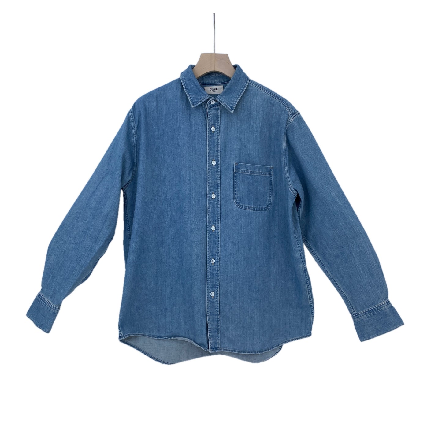 CELINE デニムシャツ メンズ M 青系【中古】